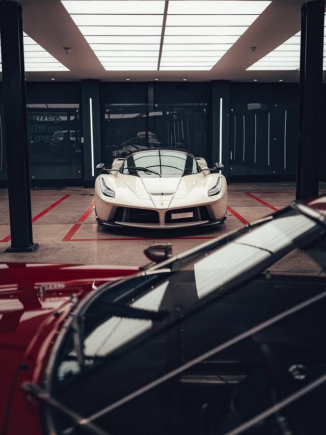 Instagram post by @jagotz for Ferrari. Caption reads: 3. Ferrari LaFerrari Aperta Seeing one of the 210....