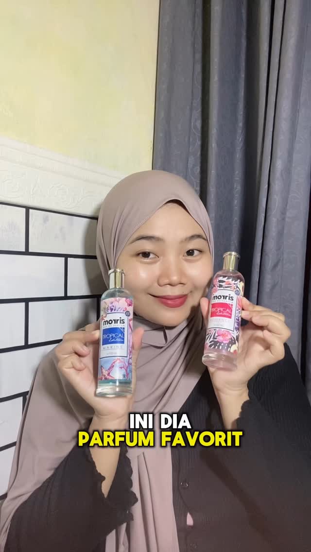 Instagram post by @sofi_apriliyan for Morris Indonesia. Caption reads: [...] parfumnya dari Morris ya guys 🤍....