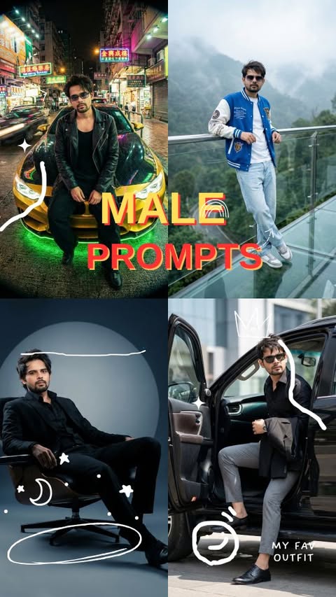 Instagram post by @aman_khann.x for OpenAI. Caption reads: Follow @aman_khann.x For More Male Ai Prompts 💞 .....