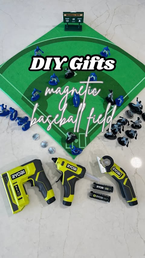 Instagram post by @mrsashleyfrench for RYOBI Tools. Caption reads: [...] the perfect gift for my son thanks to....