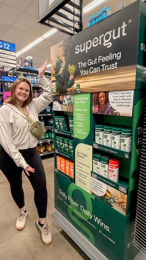 Instagram post by @brittanymolfese for Supergut. Caption reads: You already know I love my favorite @Supergut....