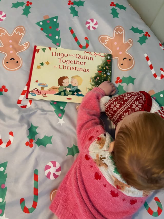 Instagram post by @housetohome_23 for Wonderbly. Caption reads: [...] adorable is this Christmas book from....