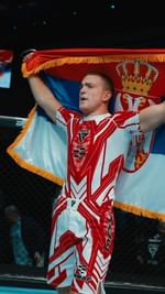 Instagram post by @mmasavezsrbije for RDX Sports. Caption reads: Team Serbia got it done! 🇷🇸 The new heavyweight....