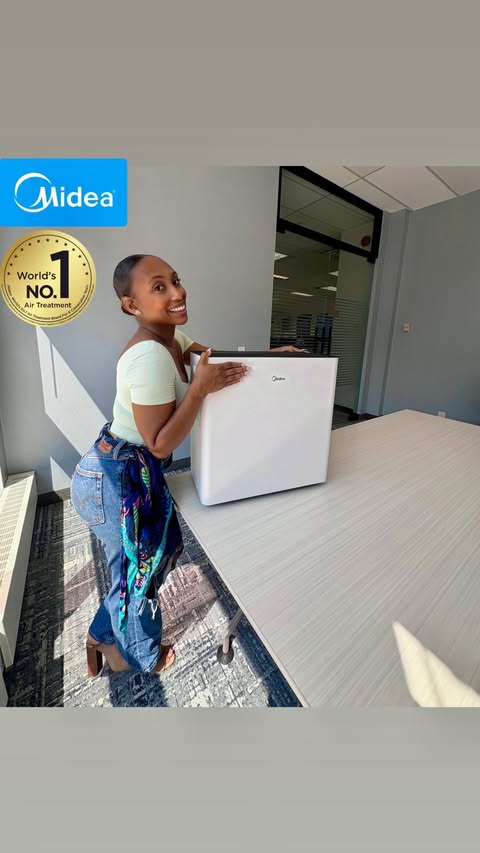 Instagram post by @sheslaneey for Midea. Caption reads: [...] in how your home feels by adding the Midea....