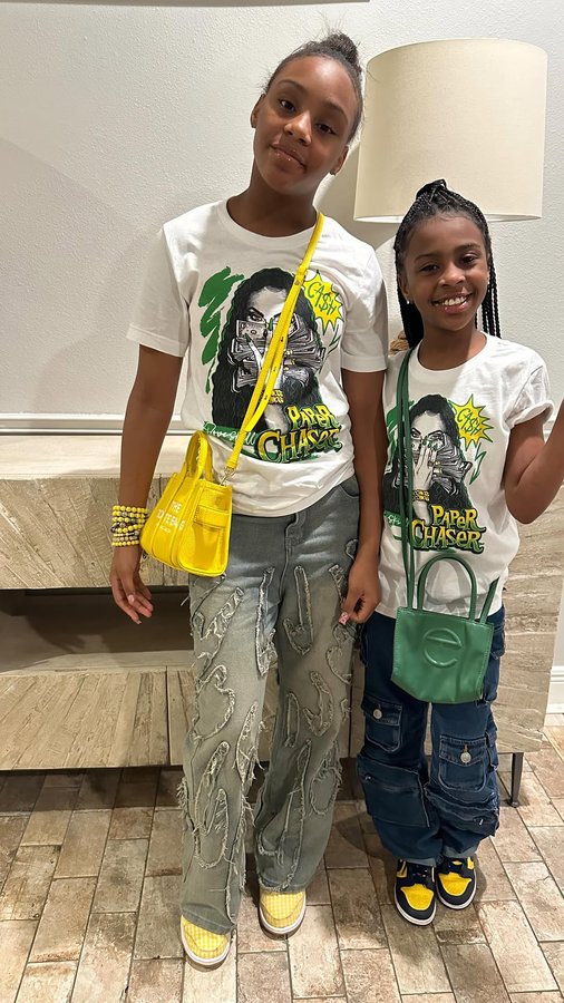 Instagram post by @officia1tatyana for DopeSkill. Caption reads: Paper chaser Tees @dopeskill.brand 

#Explorepage....