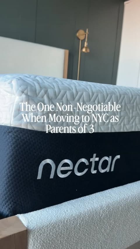 Instagram post by @alexiskristiana for Nectar Sleep. Caption reads: [...] so glad we didn’t A month in, this....