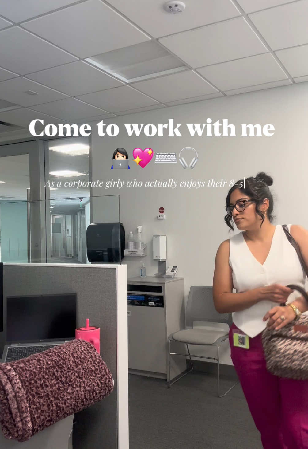 TikTok post by @kikaaa1004 for LOFREE. Caption reads: [...] coming to work with me today ☺️  @LOFREE....