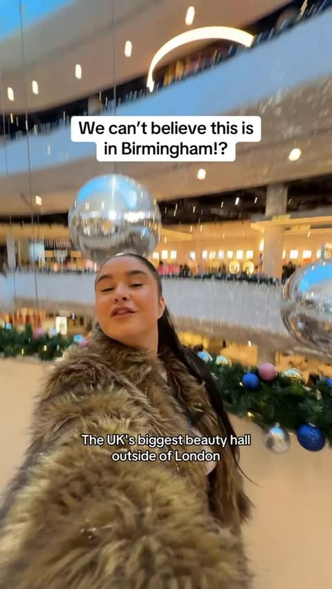 Instagram post by @bhamupdates for Selfridges. Caption reads: AD | Birmingham just got even more beautiful!....