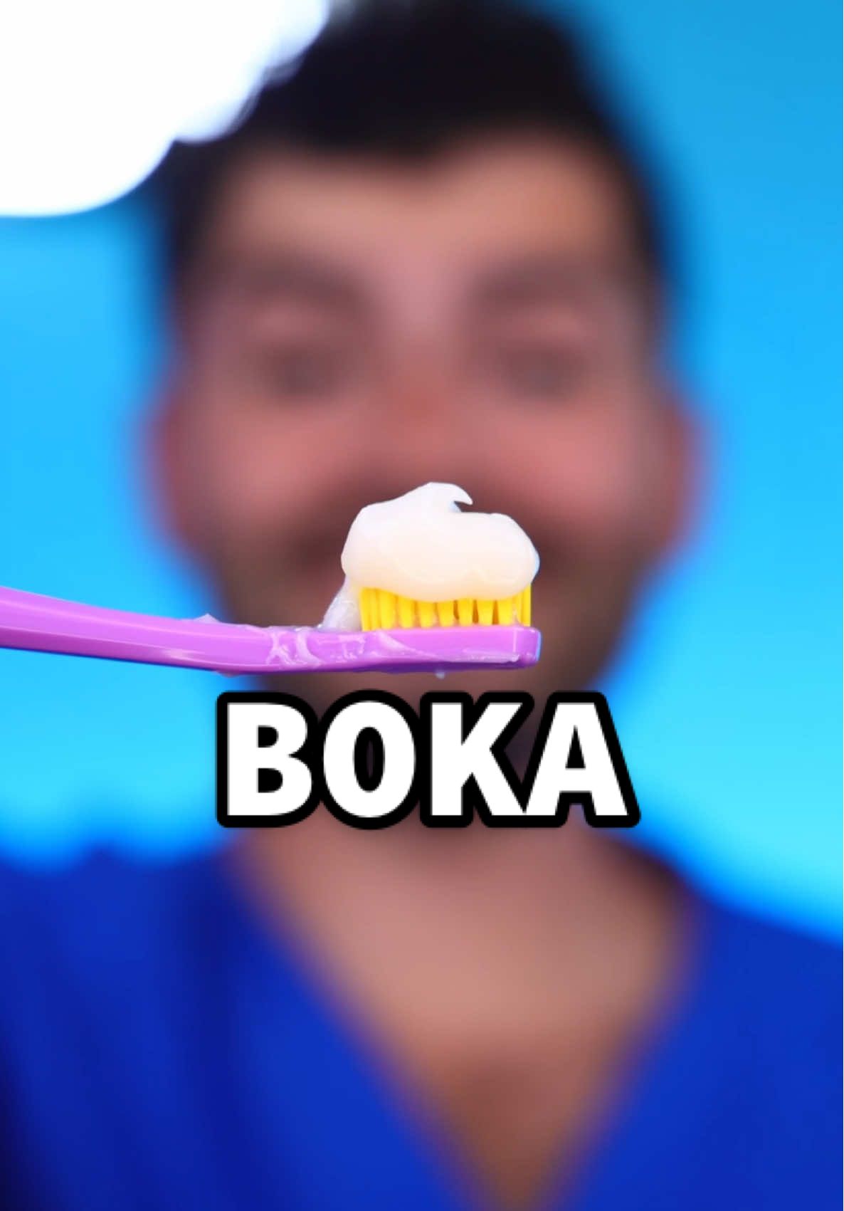 TikTok post by @dentaldigest for Boka. Caption reads: Boka Nano-Hydroxyapatite Toothpaste Review!! [...].