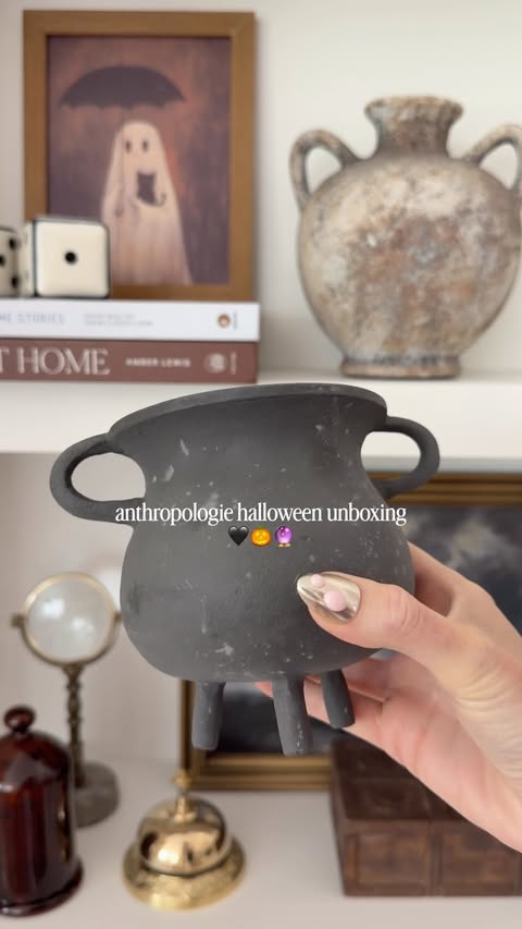 Instagram post by @stephaniehannahome for Anthropologie. Caption reads: POV: your @anthropologie package arrives and it’s....