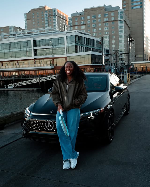 Instagram post by @cocogauff for Mercedes-Benz. Caption reads: [...] tennis player
@cocogauff to the....