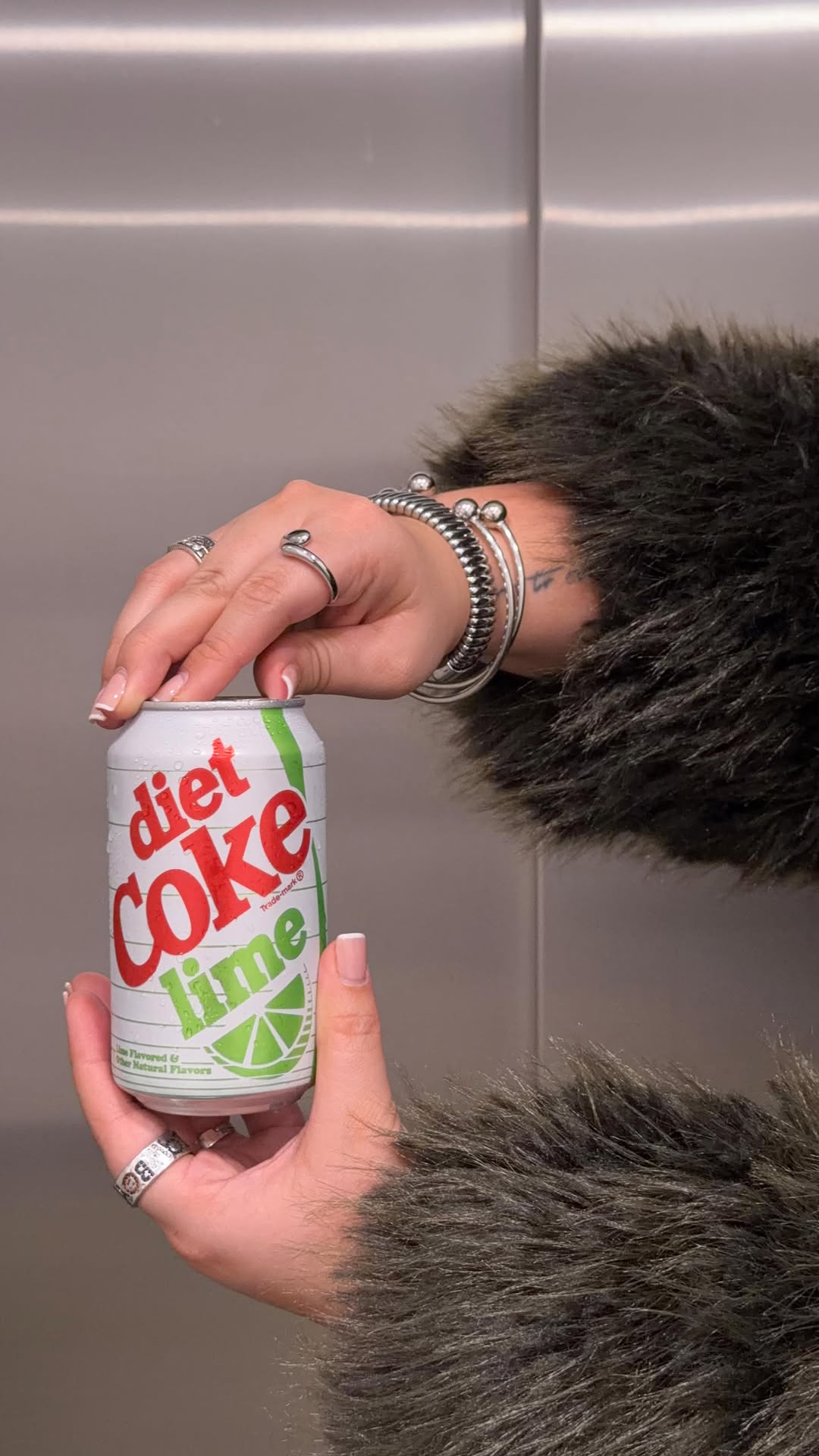 Instagram post by @avericamille for Diet Coke. Caption reads: AD a girl’s best friend, @dietcoke lime <3.