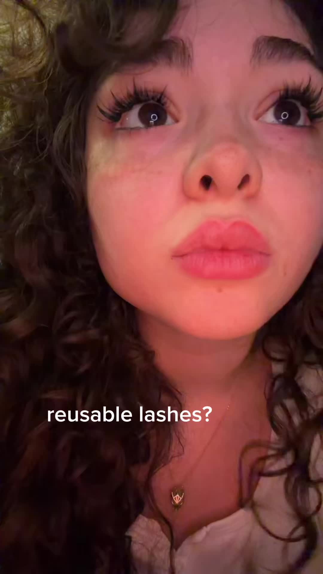 TikTok post by @dndjsxxx01 for Amzgirlofficial. Caption reads: manga lashes are from @amzgirlofficial , currently....