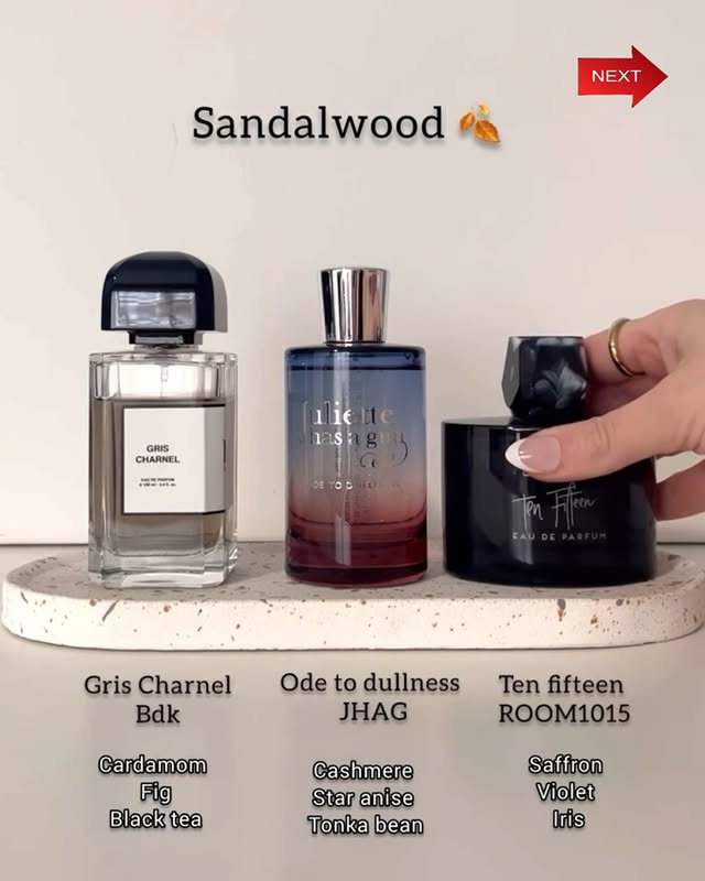 Instagram post by @vania_pperfumes for Atelier Des Ors. Caption reads: [...] @initioparfumsprives @lenfragrances....