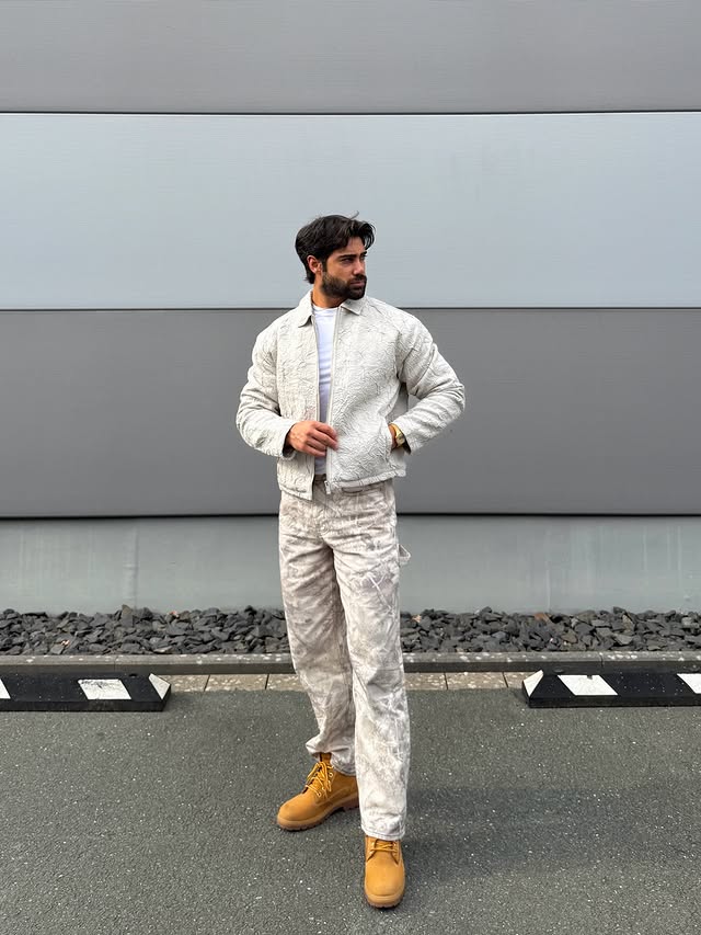 Instagram post by @_merayad for boohooMAN. Caption reads: okay I got my colors from @boohoomanofficial ad.