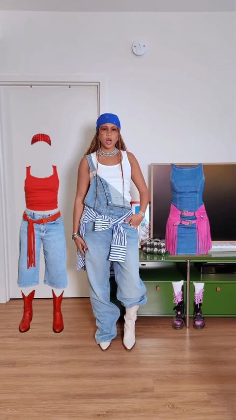 Instagram post by @byaimeekelly for GAP. Caption reads: I’m ready for festival season with my @gap denims....