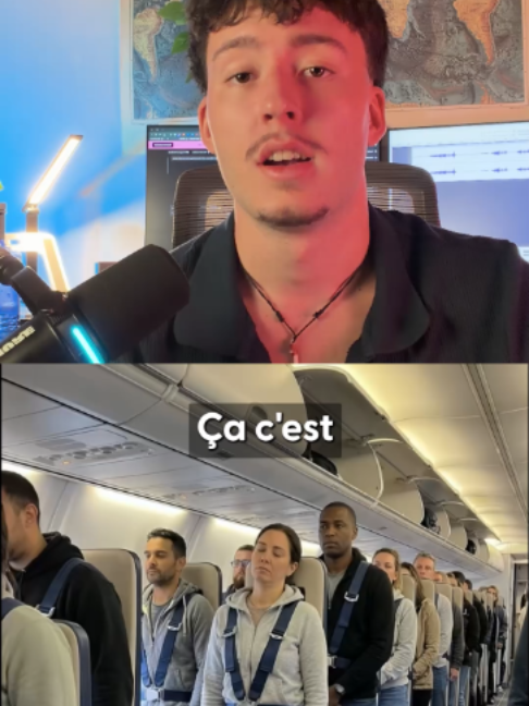 TikTok post by @twaylo4 for Ekster. Caption reads: [...] le futur des voyages en avion ? ft....