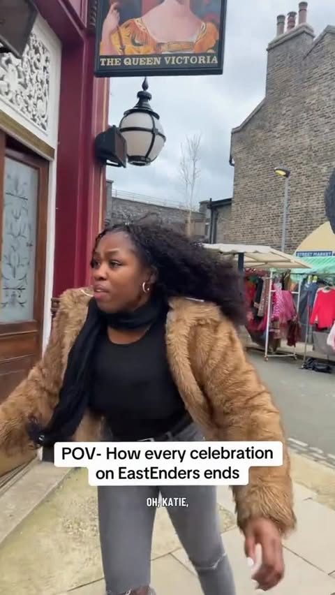 Instagram post by @dnlishworld for BBC. Caption reads: [...] Square 🤣🤣. Watch EastEnders now on BBC....