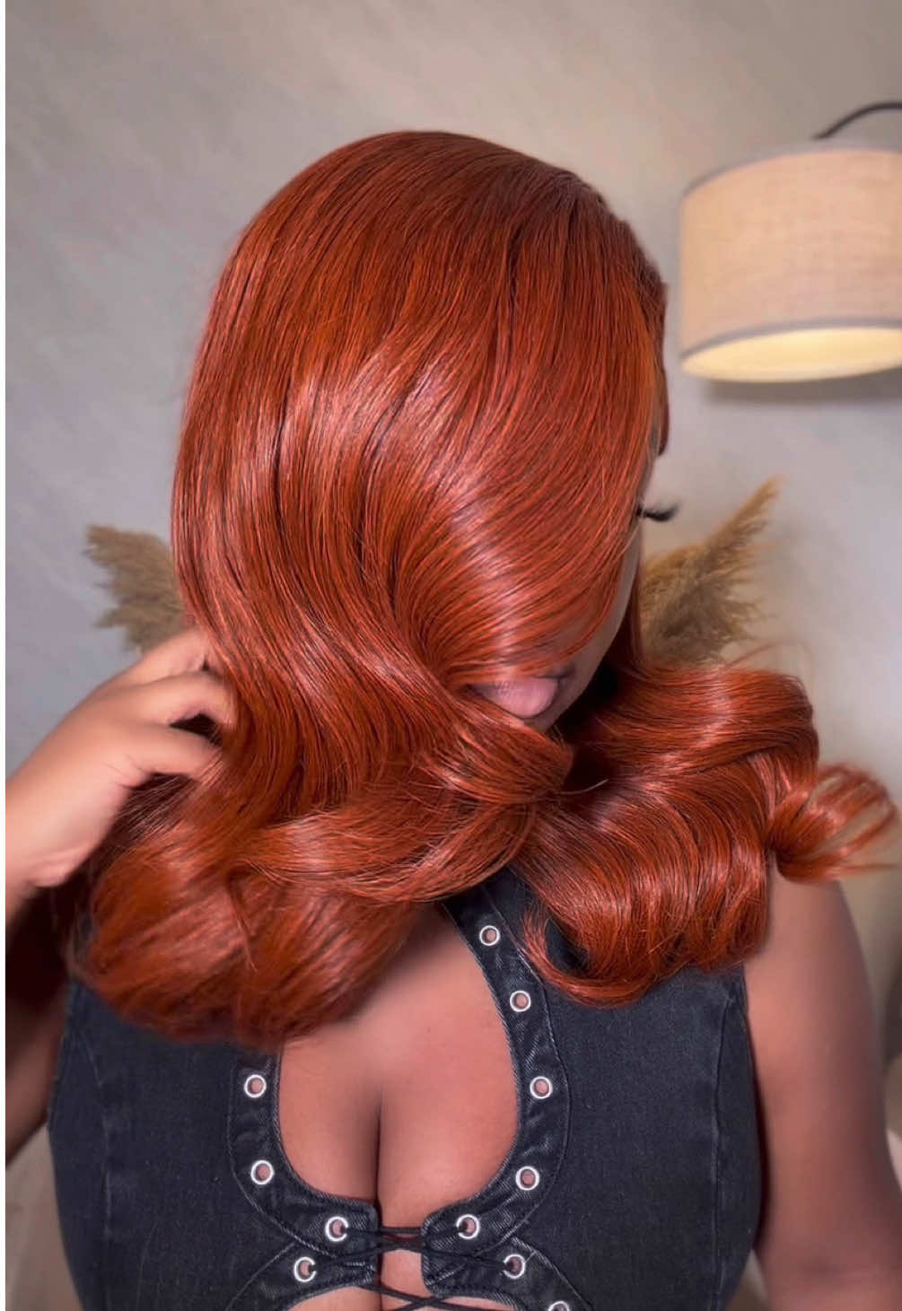 TikTok post by @lady_superior for WestKissHair. Caption reads: West kiss is serving the fall looks! 👏🏽 Loving....