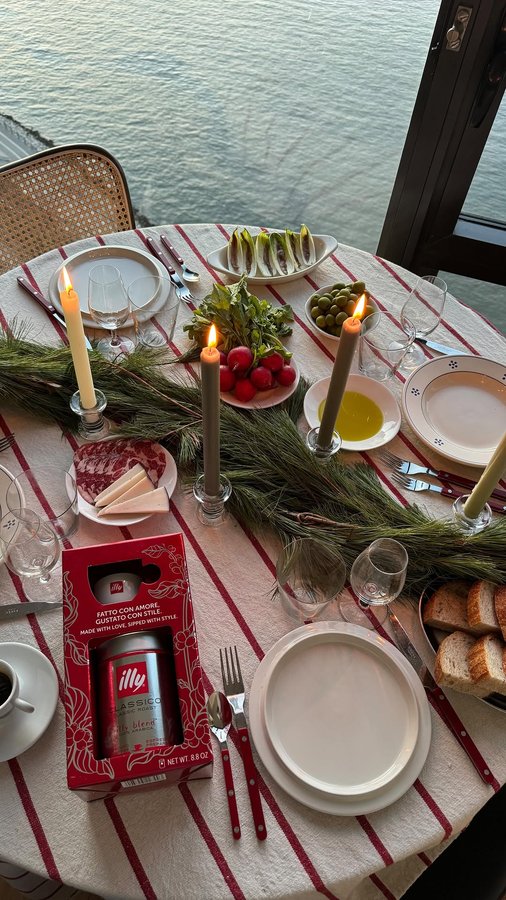 Instagram post by an influencer for illy. Caption reads: [...] memorable moments with the illy Espresso &....