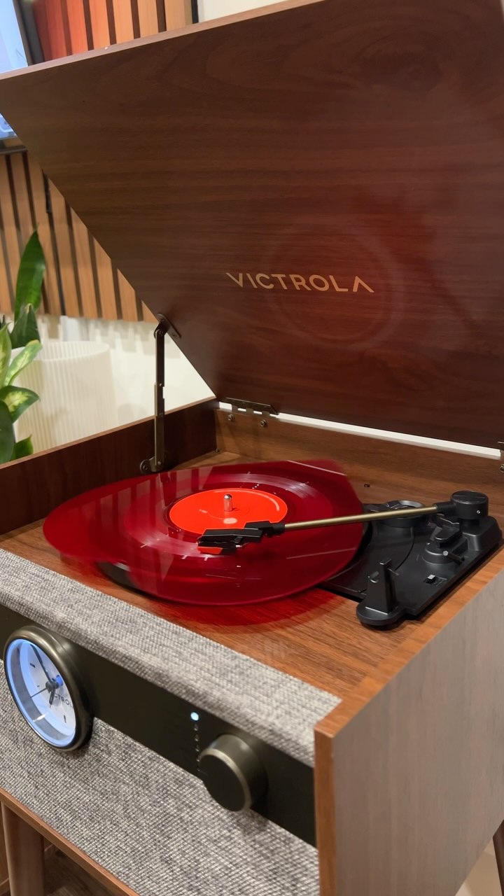 Instagram post by @jancsn for Victrola. Caption reads: The new @victrolaplayers Century is sick! Love the....