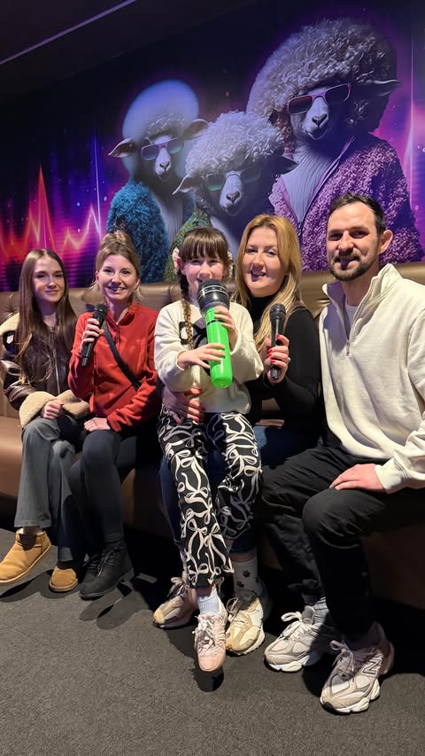 Instagram post by @julia_and_hania for Tenpin. Caption reads: Half-Term fun at @tenpin_uk 🎳🎤🔫 ad| If you’re....