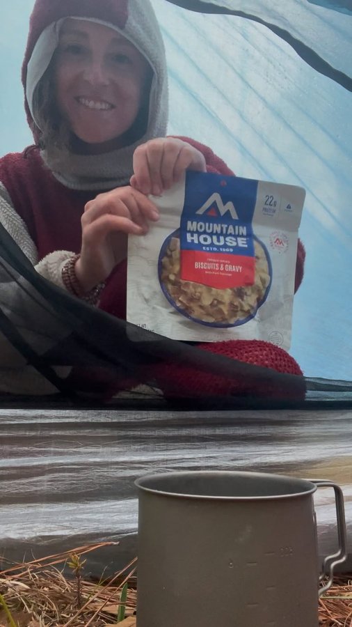 Instagram post by @madisonblagden for Mountain House. Caption reads: #sponsored #ad
This year I’m walking across the....