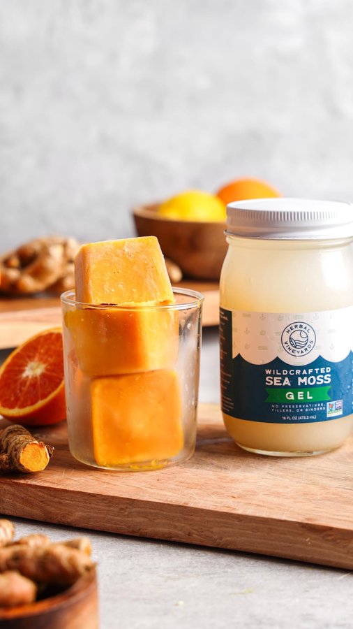 Instagram post by @theallnaturalvegan for Herbal Vineyards. Caption reads: NEW! 🌟The Best Easy Immunity Cubes 🌟

Get ready....