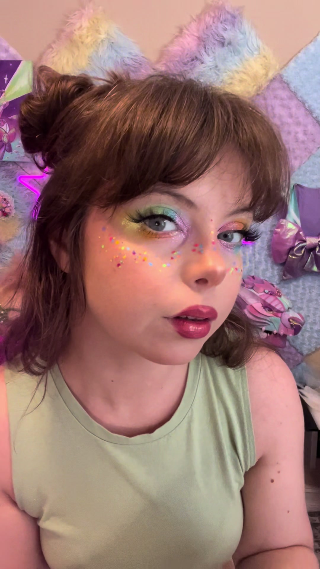 TikTok post by @simonajulieta for Yva Expressions. Caption reads: What do you think of this look? @Yva Expressions ✨....