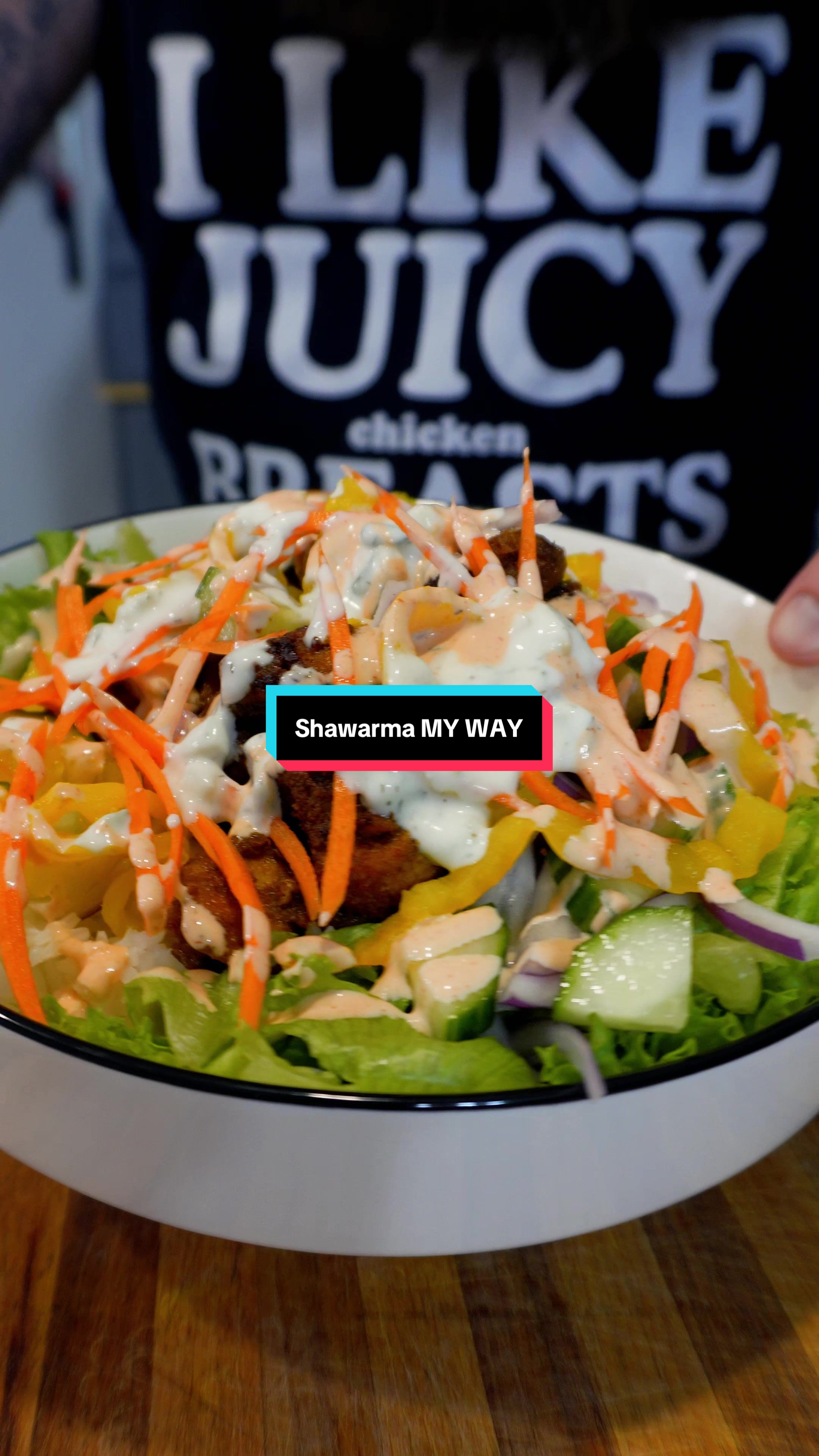 TikTok post by @garythebbqchef for Anova Culinary. Caption reads: Shawarma MY WAY @Anova Culinary Sous Vide .