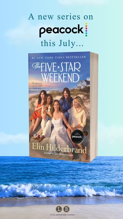 Instagram post by @elinhilderbrand for Goodreads. Caption reads: ⭐🏖️ COVER REVEAL 🏖️⭐⁠ ⁠ Five friends. Five....