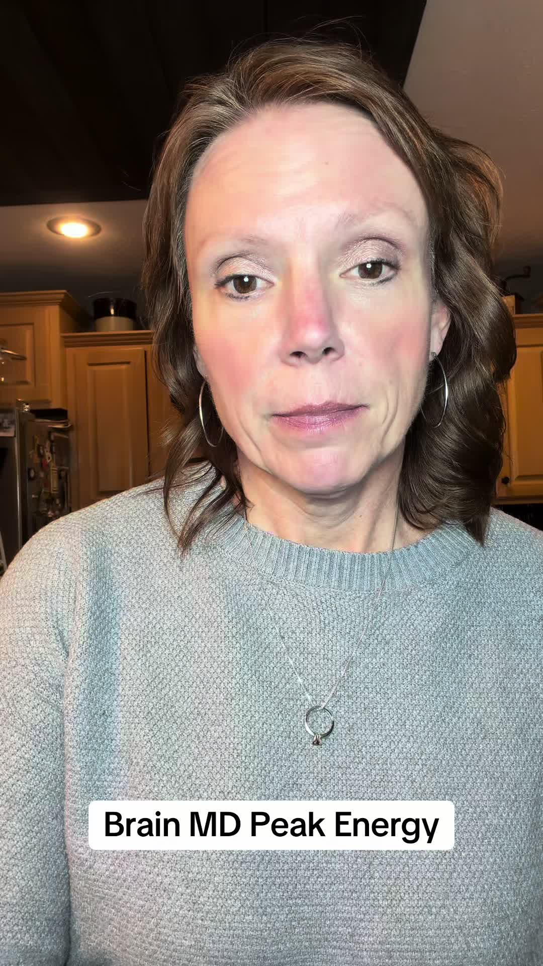 TikTok post by @amyjohighfield for BrainMD. Caption reads: #brainmd #brainmdpeakenergy #tiktokmademebuyit....