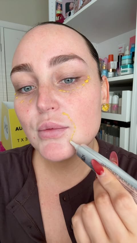 Instagram post by @ashleedaymua for celimax. Caption reads: No more Botox required! #celimax #retinal....