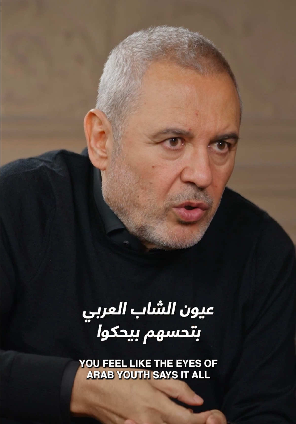 TikTok post by @abtalks for ELIE SAAB. Caption reads: #ABtalks with Elie Saab | Chapter 238 | مع إيلي....
