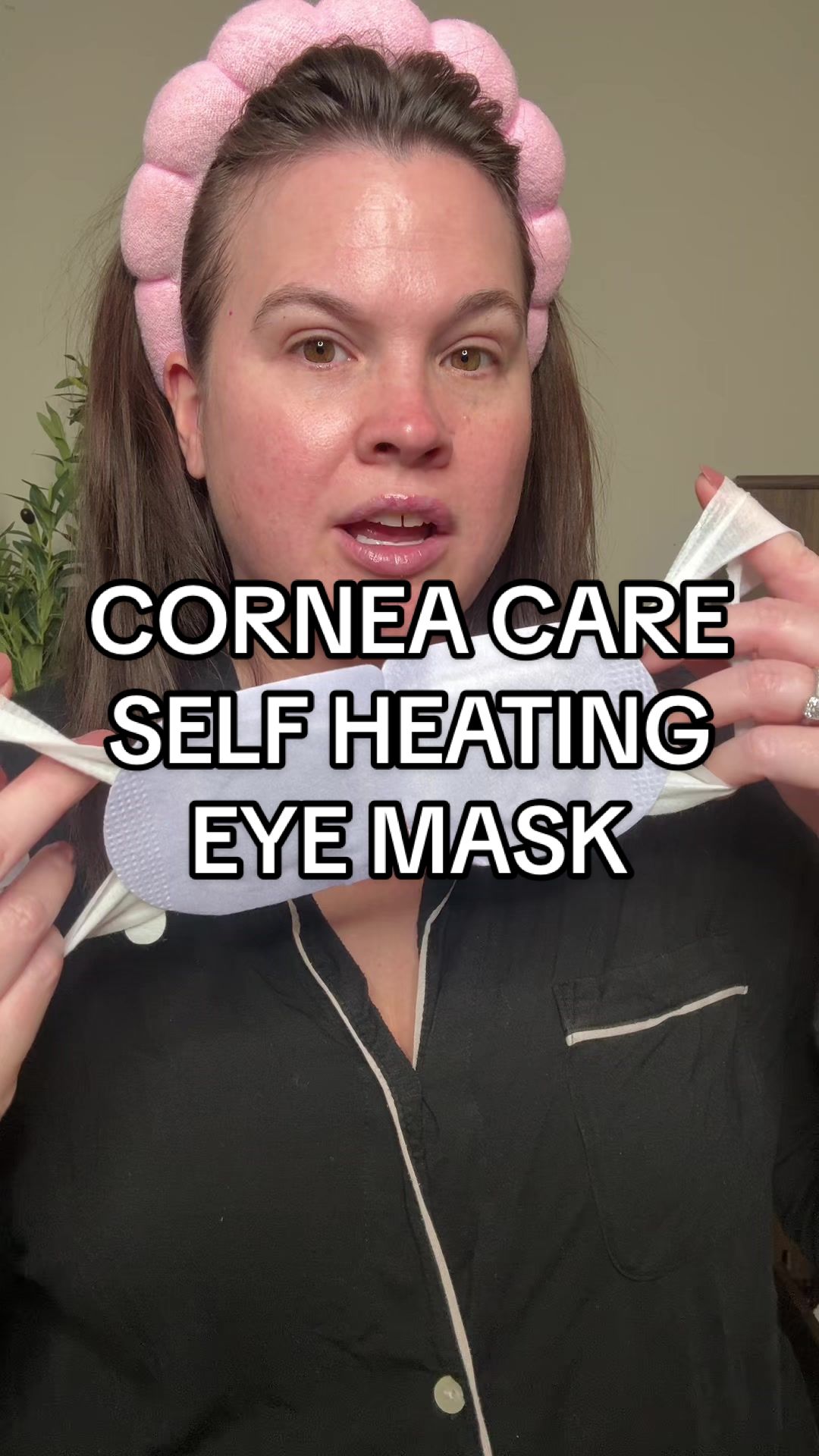 TikTok post by @megsfinds6 for CorneaCare. Caption reads: The best feeling @CorneaCare #eyemask #eyemasks....