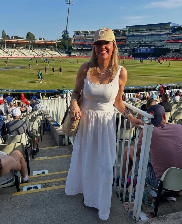 Instagram post by @carolem_beauty for Aspiga. Caption reads: A very hot but fun day yesterday @edgbaston....