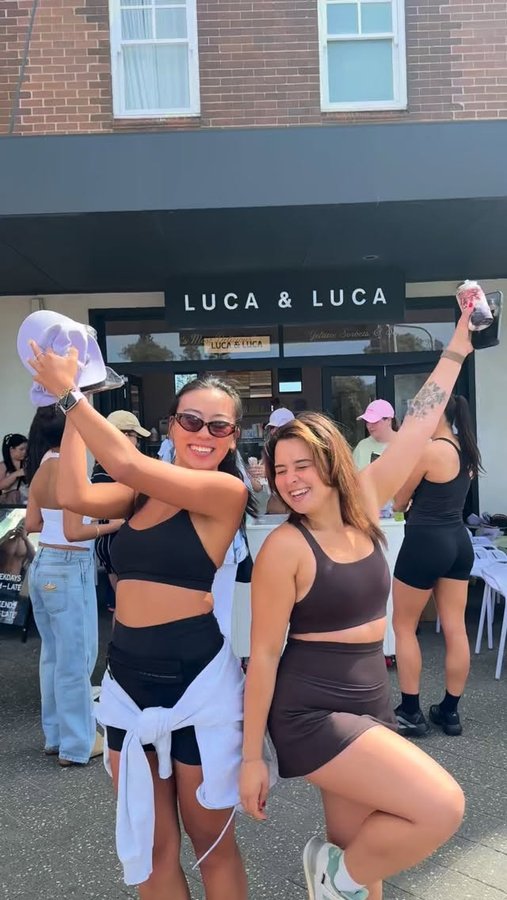 Instagram post by @samantha_brett for NAKED SUNDAYS. Caption reads: Bondi- you showed up! ✨🍦Thank you to everyone who....