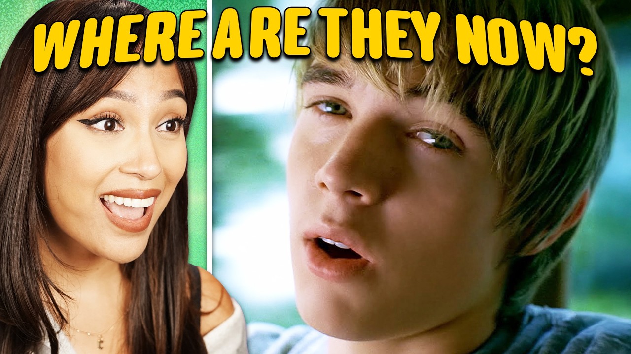 YouTube post by @ReactCASTOfficial for Calm. Caption reads: Where Are They Now? Music Icons Of The 90s & 2000s.