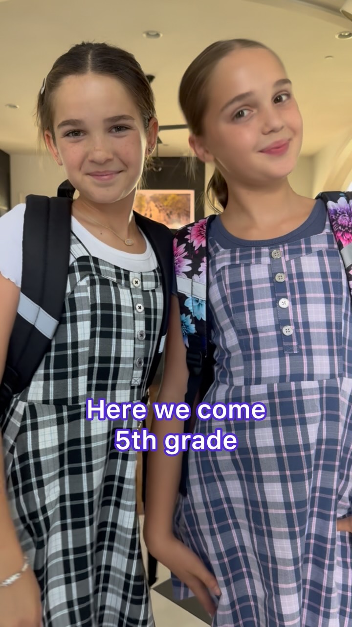 Instagram post by @kcstauffer for Justice. Caption reads: AD I've honestly never seen the girls more excited....