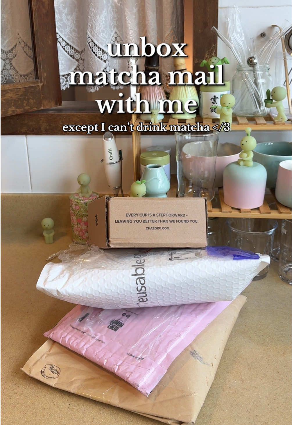 TikTok post by @matchaleeann for Chazoku. Caption reads: Thank you to @Nioteas (MATCHALEAN15 for 15% off)....