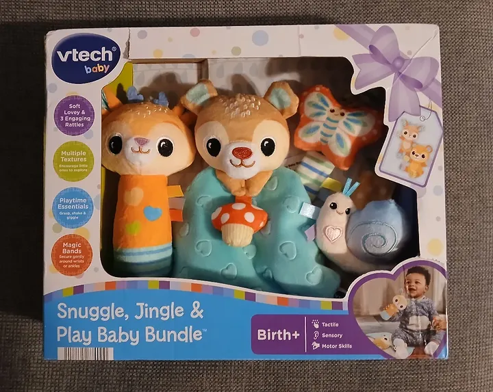 Instagram post by @beautybrainsandbaking for LeapFrog USA. Caption reads: I received these products from VTech and....