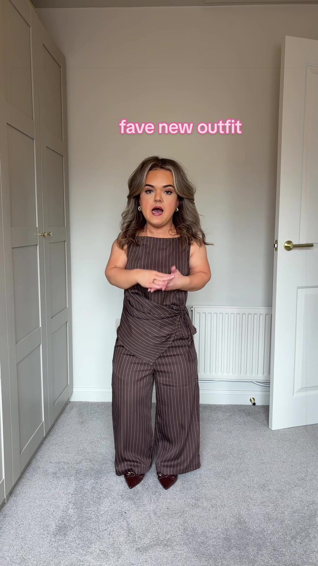 TikTok post by @lucysleight2 for Shopcider Thailand. Caption reads: My new fave outfit 🍫 @CiderUK #ootd #outfitinspo.