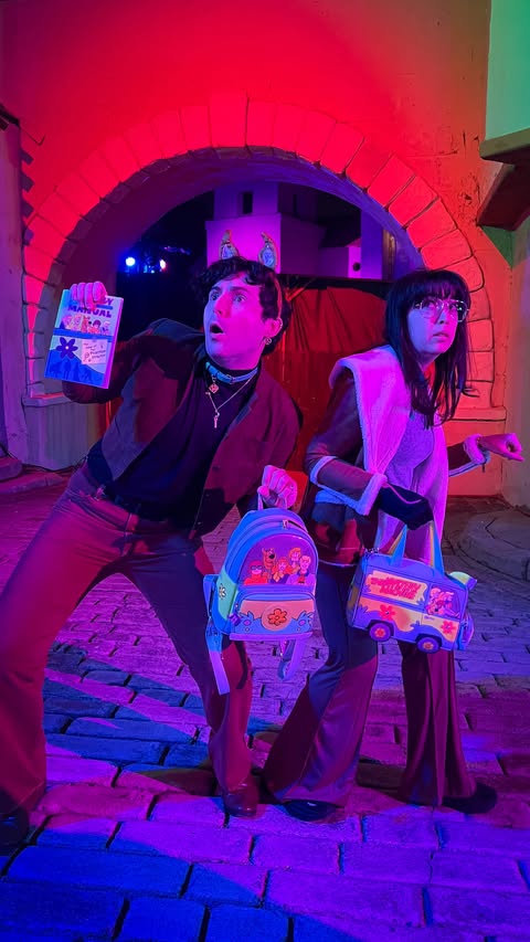 Instagram post by @sprinkledbymagic for Universal Studios Hollywood. Caption reads: Ever wanted to solve a mystery with Mystery Inc?!....