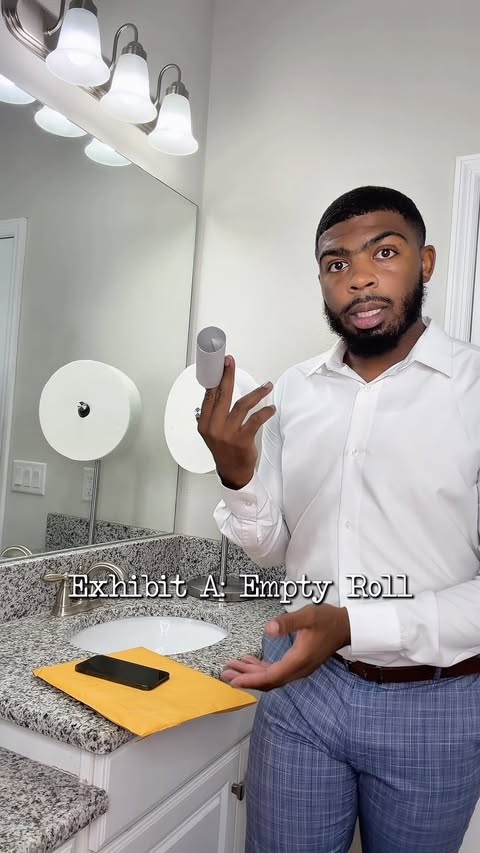 Instagram post by @ayeitskwon for Charmin. Caption reads: #CharminPartner ⚖ Not replacing the toilet paper....