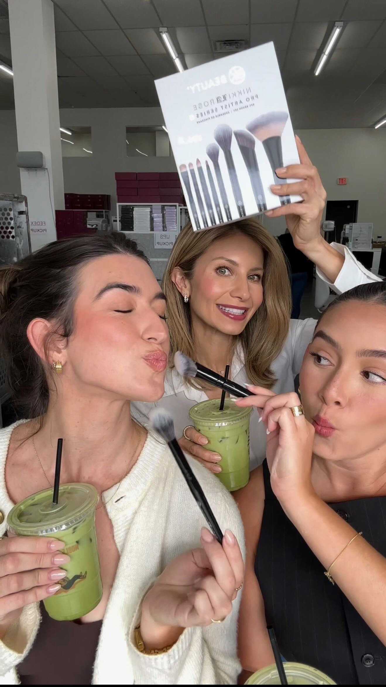 Instagram post by @makeupbynikkilarose for BK Beauty. Caption reads: cheers to the restock you’ve been waiting for!....