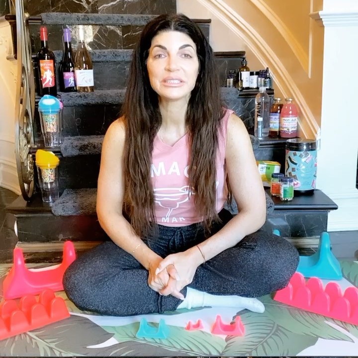 Instagram post by @teresagiudice for Fitvine Wine. Caption reads: 🎉 $3,000 CASH + PRIZE PACKAGE GIVEAWAY! 💰....