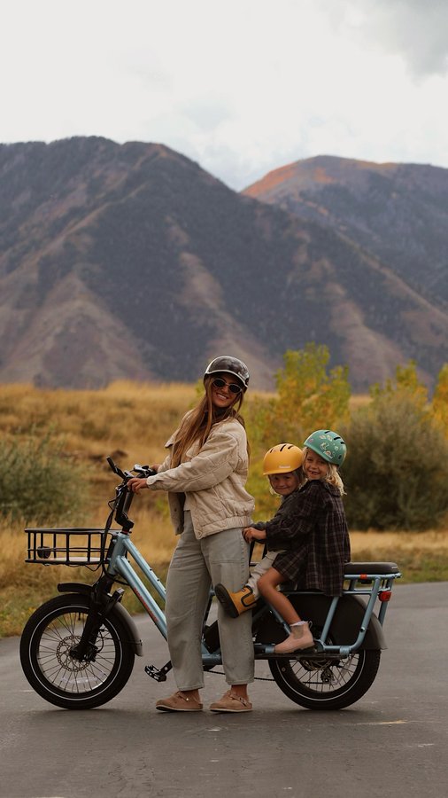 Instagram post by @cierahudson for Rad Power Bikes. Caption reads: Riding a bike makes me feel alive! & it’s so fun....