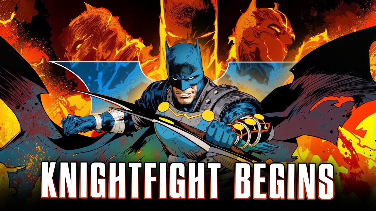 YouTube post by @variant for Printful. Caption reads: Batman Knightfight: Batman Fights EVERY Robin! (DC....