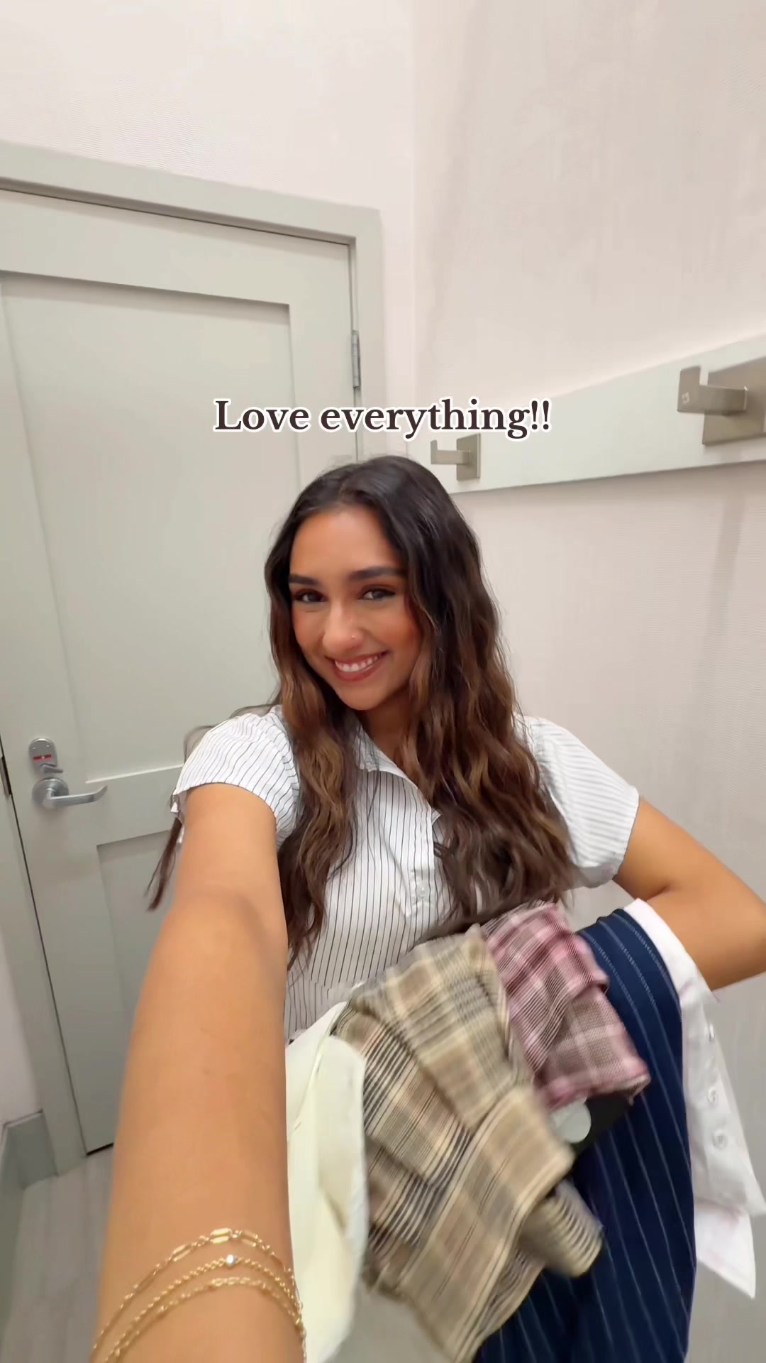 TikTok post by @julia.elisaaa for Burlington. Caption reads: Come shop with me @Burlington !🫶🏽love these corp....