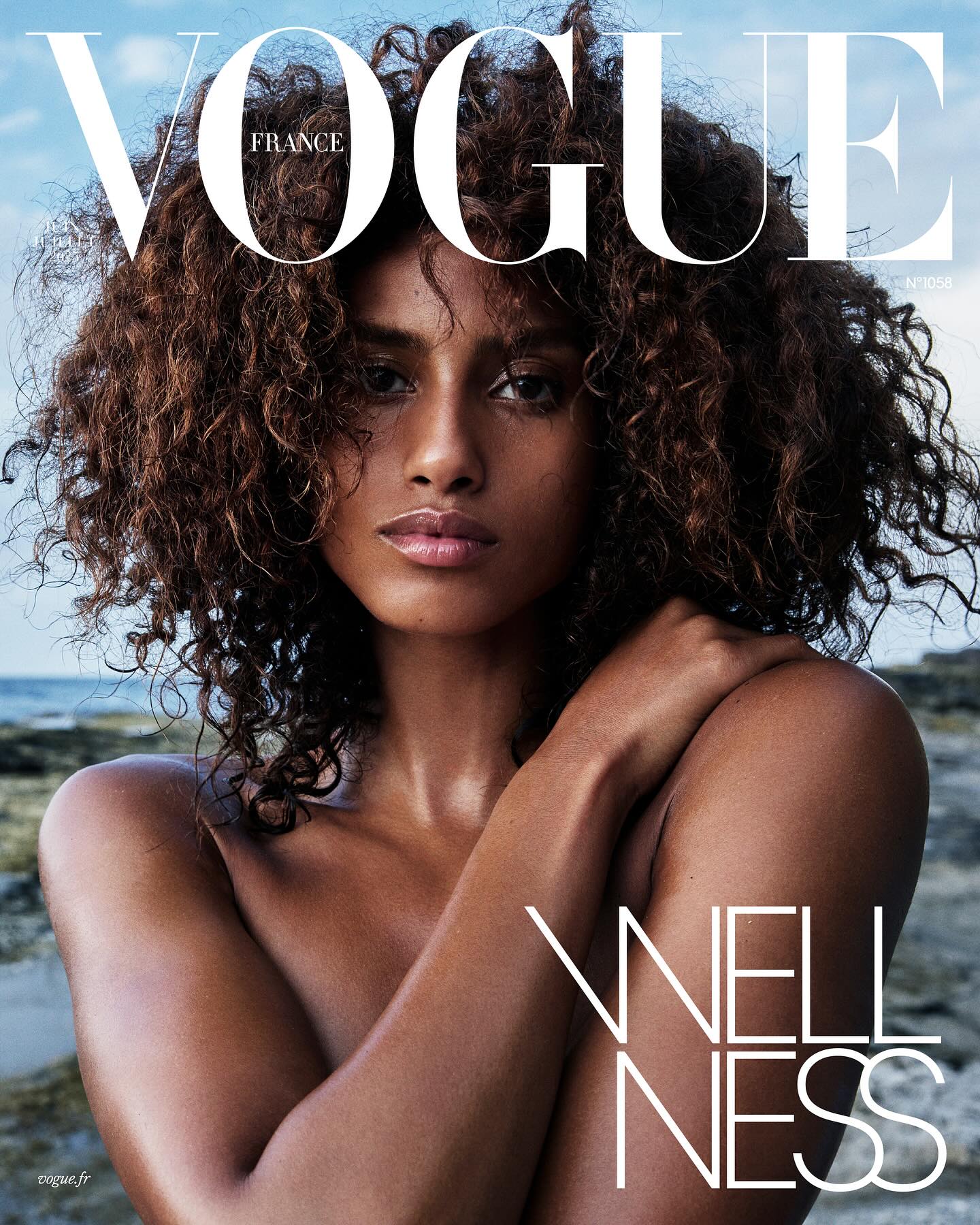 Instagram post by @imaanhammam for ESTEE LAUDER. Caption reads: @ImaanHammam est la star de la première couverture....